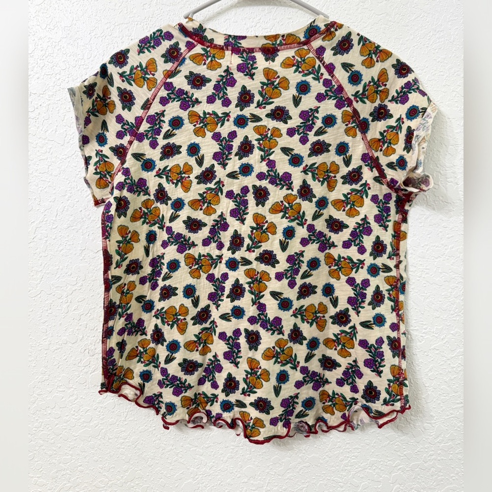 NWT Natural Life Lily Cotton Short Sleeve Tee Shirt Size Medium - Picture 5 of 11